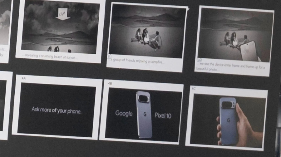 Один із смартфонів Google Pixel 10 засвітився на зйомках рекламного ролика