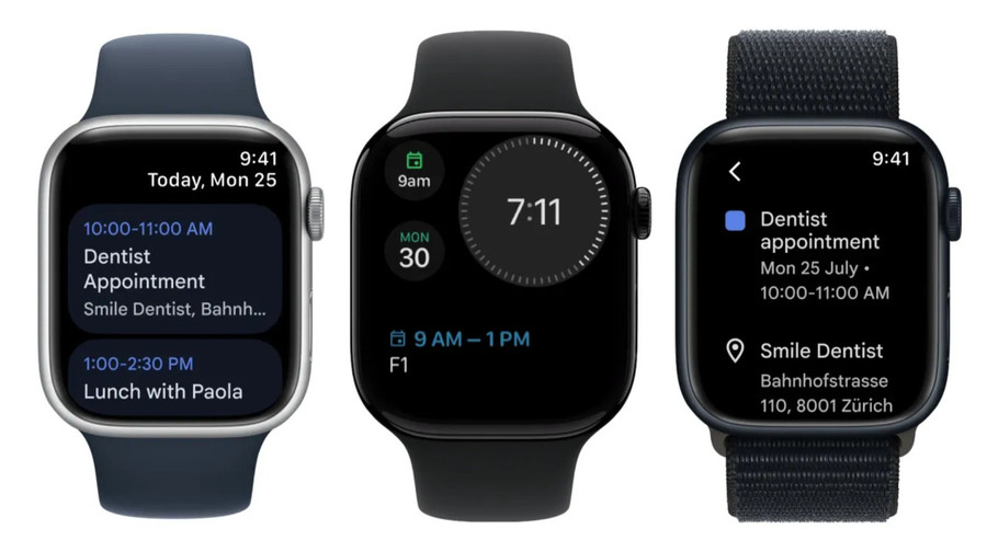 Google Calendar зʼявився на Apple Watch