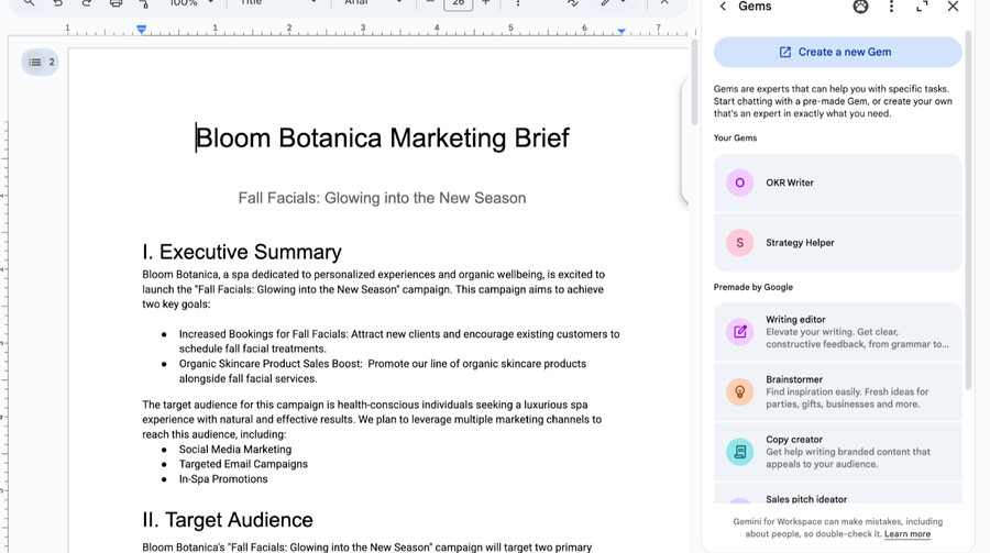 Google додає кастомізовані чати Gemini у сервіси Workspace