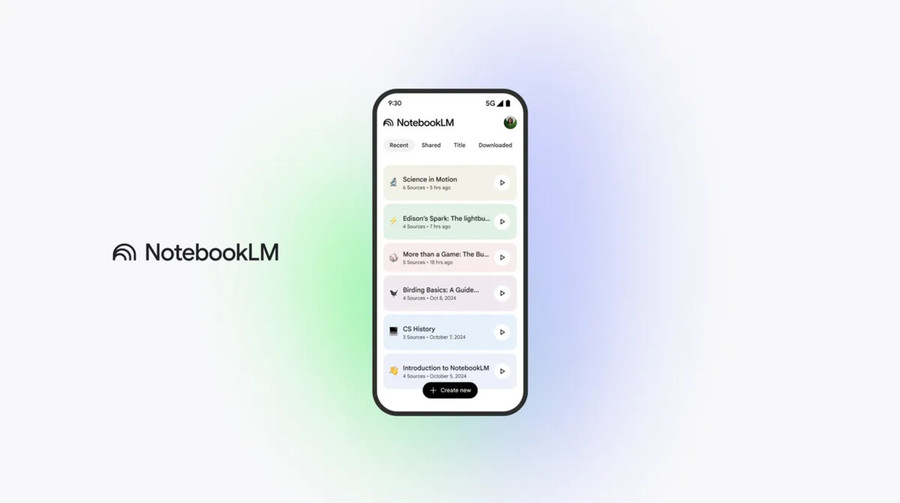 Google випустила мобільний додаток NotebookLM для Android та iOS