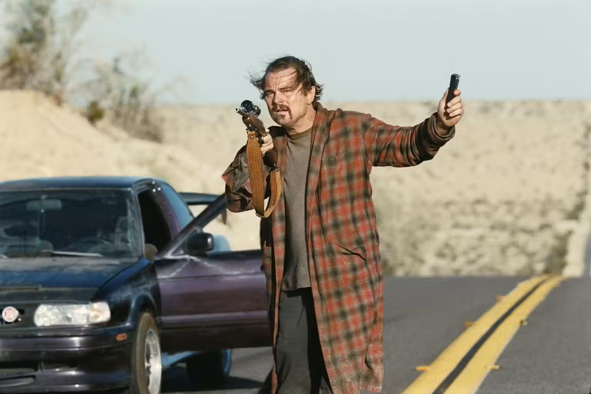 Леонардо Ді Капріо, кадр з фільму Одна битва за іншою / One Battle After Another